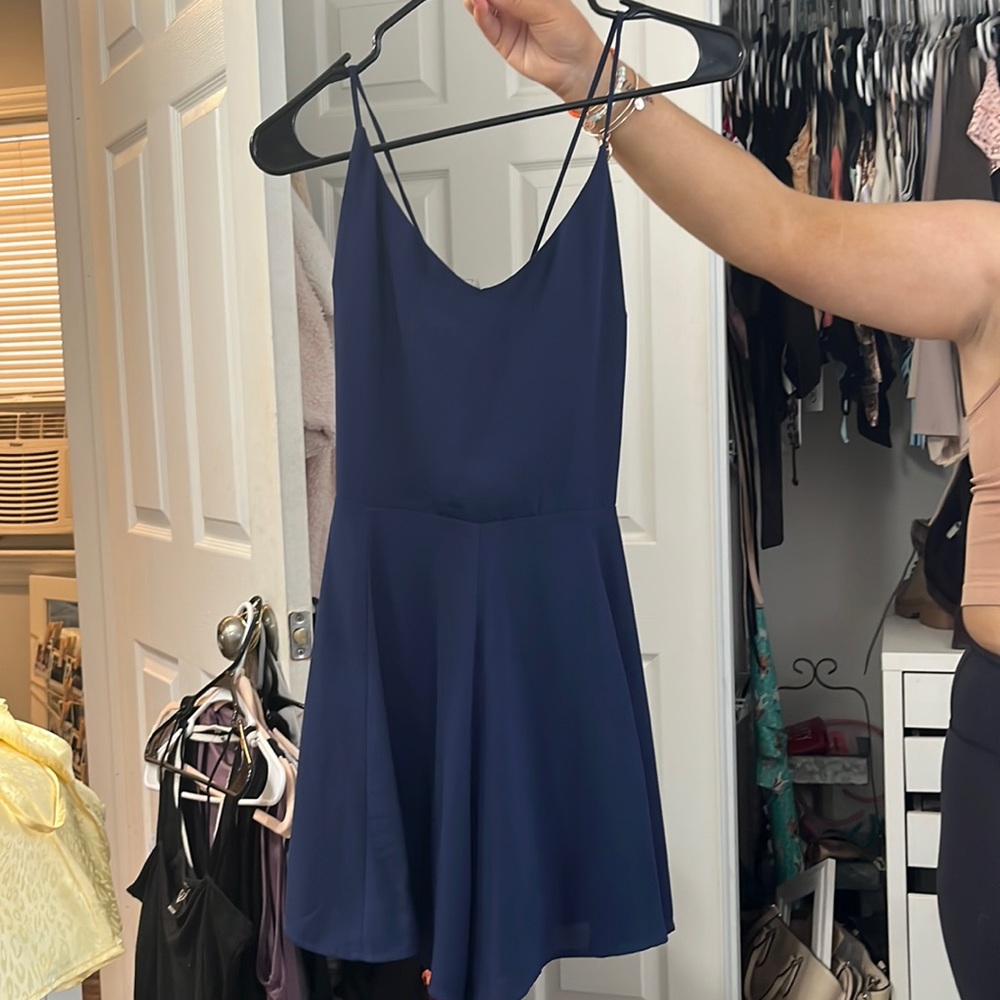 Navy Blue Romper